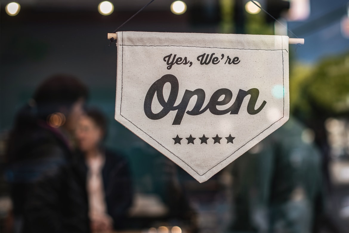 Were open sign